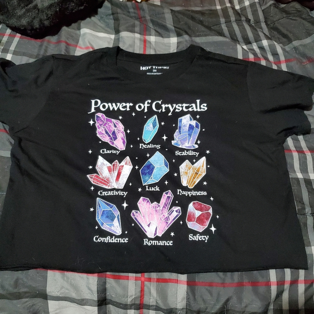 Hot Topic Power of Crystals crop top
